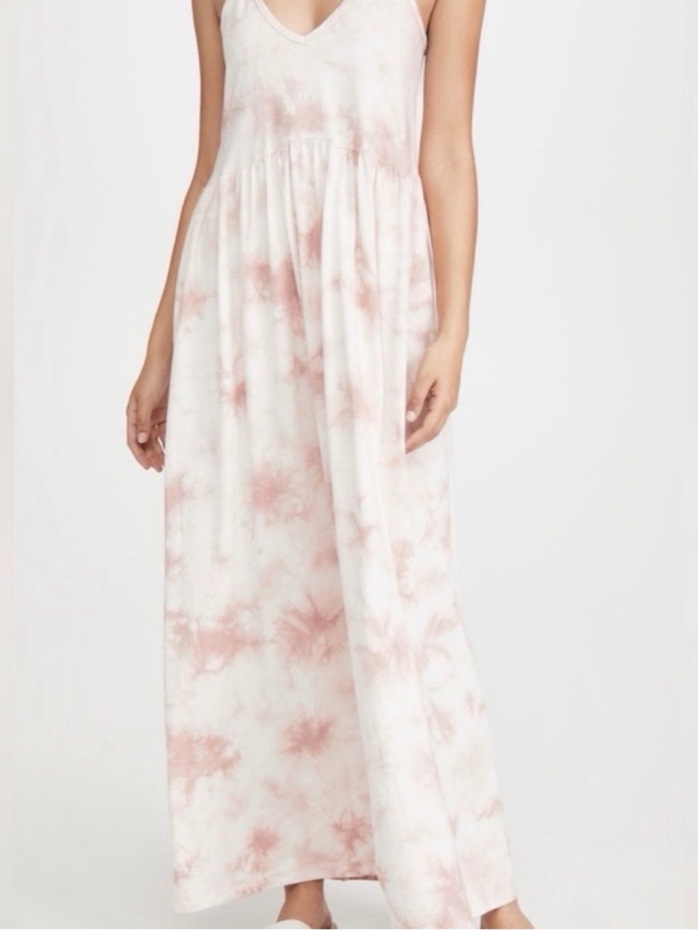 Z Supply Pink Tie-Dye Maxi Dress